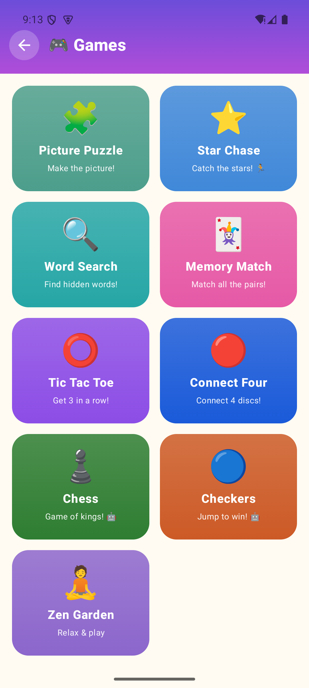 Games hub in Piper Rose's World